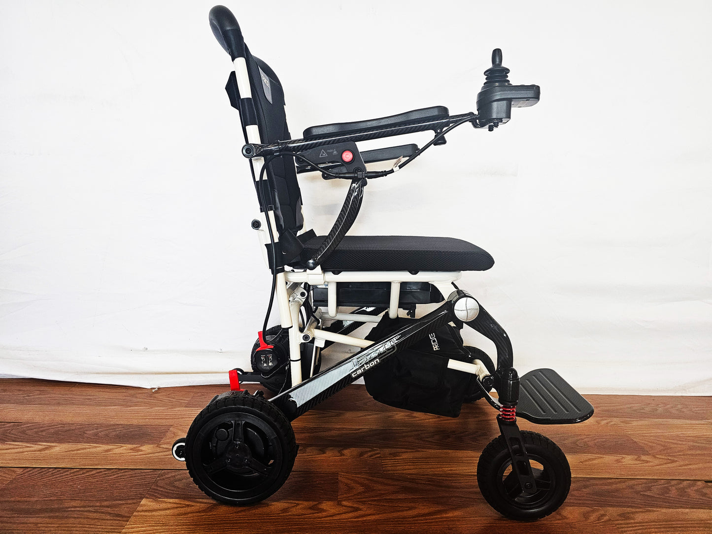 Jazzy Carbon Folding Travel Power Wheelchair WHITE - OPEN BOX