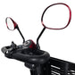 Folding Rear Basket For Most Mobility Scooters & Deluxe Scooter Rear View Mirror Pair BUNDLE