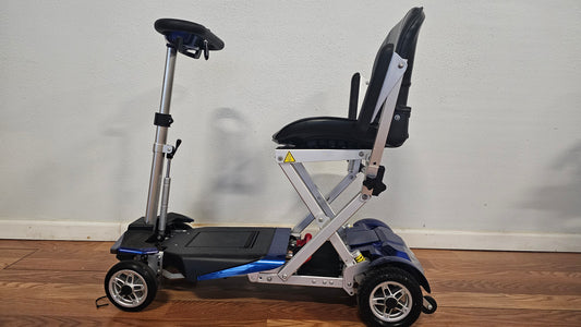 Enhance Mobility Transformer 2 - 4 Wheel Automatic Folding Mobility Scooter BLUE - PRE-OWNED