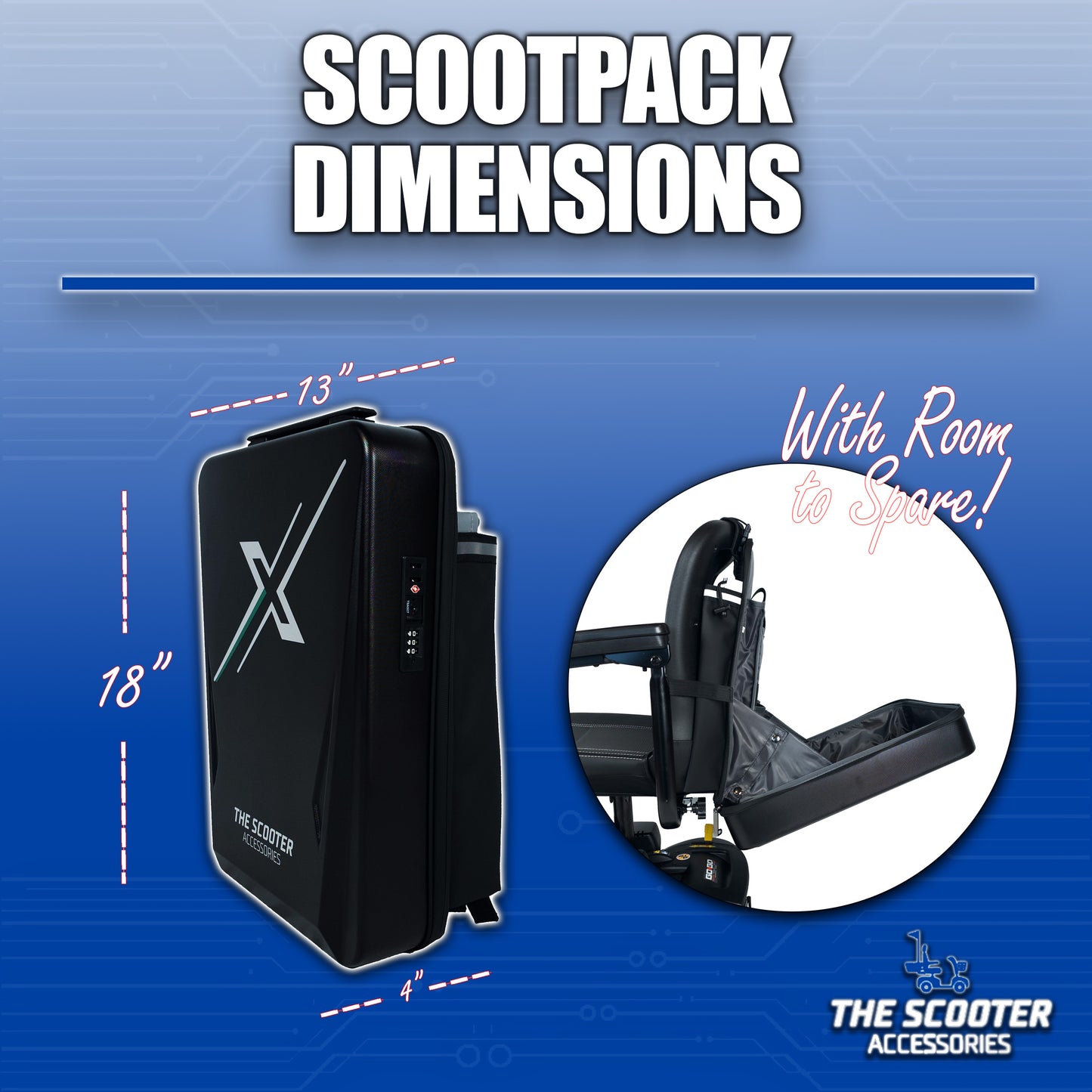 ScootPack Lockable Backpack